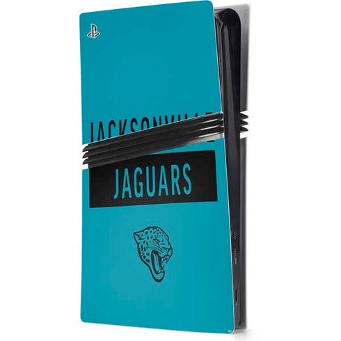 NFL Jacksonville Jaguars Teal Performance Series PS5 Pro Console Skin